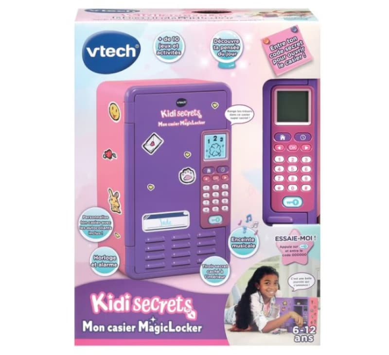 Casier Kidisecrets Rose, boite a secret vtech 25-10