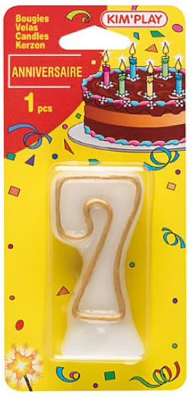 Bougies Chiffre 7 Mg, non bougies kimplay 25-10