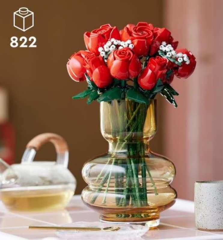Bot 10328 Bouquet Rose Kd, kidult briques lego botanicals 25-10 — vue 2 sur 2