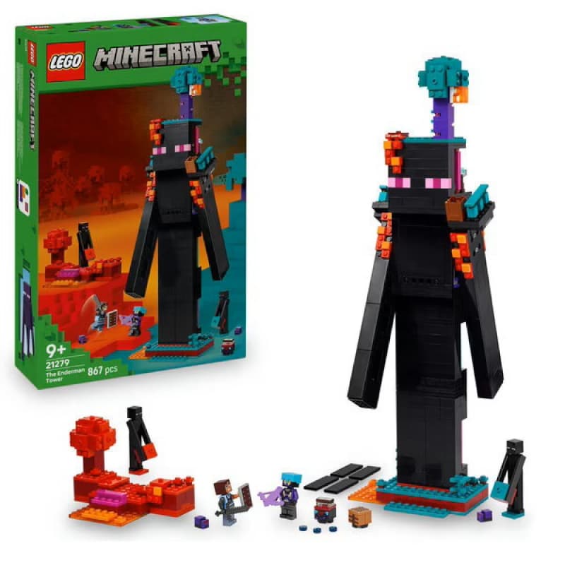 Mine 21279 Tour Enderman, briques lego minecraft 25-10