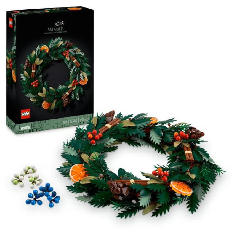 Bot 10340 Couronn Noel Kd, kidult briques lego botanicals 25-10