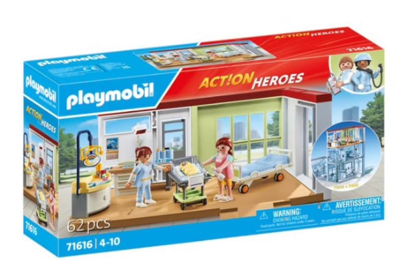 71616 Chambre Maternite, action heroes playmobil 25-10
