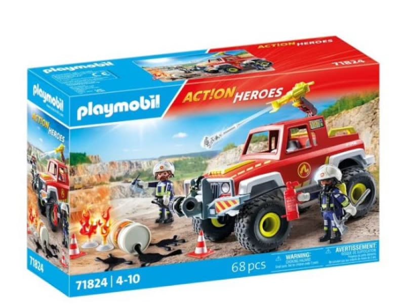 71824 Vehi Pompiers+bidon, action heroes playmobil 25-10