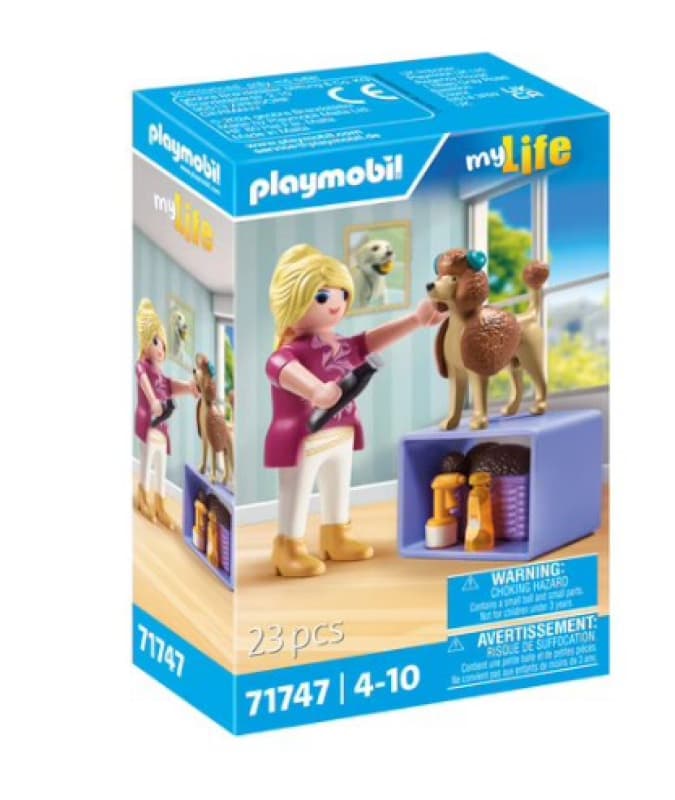 71747 Toiletteuse+caniche, my life playmobil 25-10