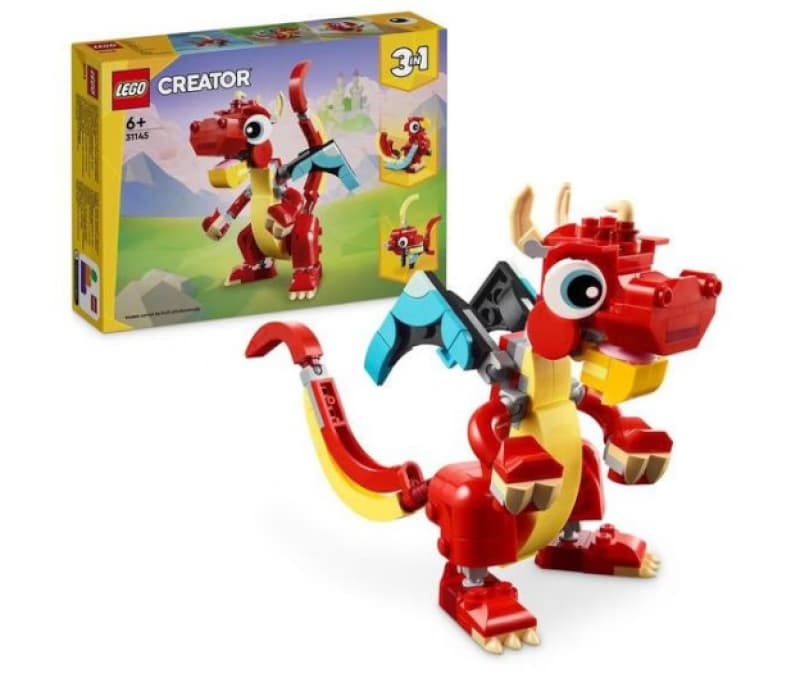 Crea 31145 Dragon Rouge, briques lego creator 25-10