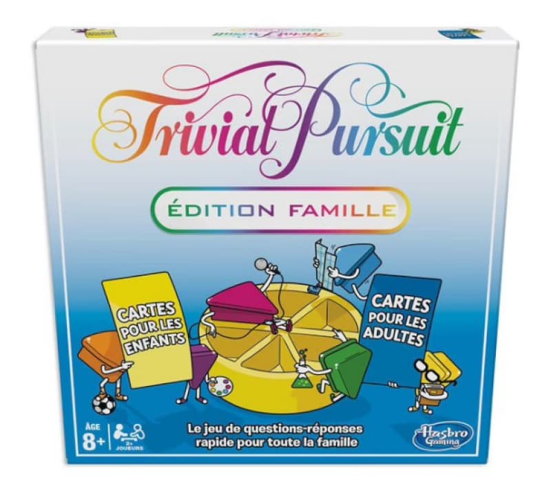 Trivial Pursuit Famille, non jeux famille hasbro gaming 25-10 — vue 1 sur 2