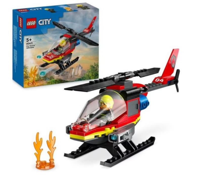City 60411 Helico Secours, briques lego city 25-10