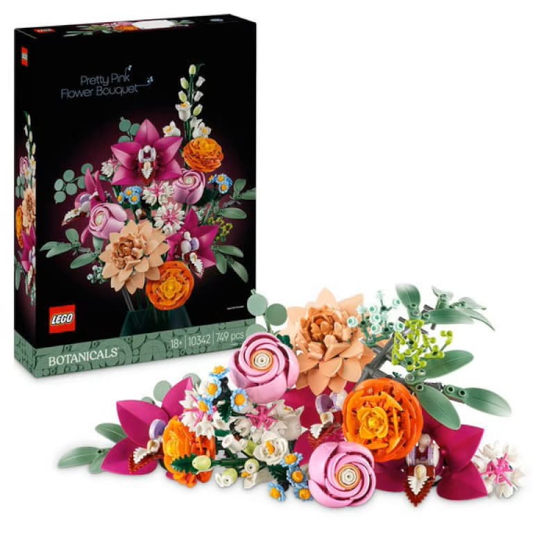 Bot 10342 Pink Flower Kd, kidult briques lego botanicals 25-10 — vue 1 sur 2