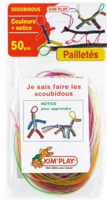 Scoubidou 50brin Paill Mg