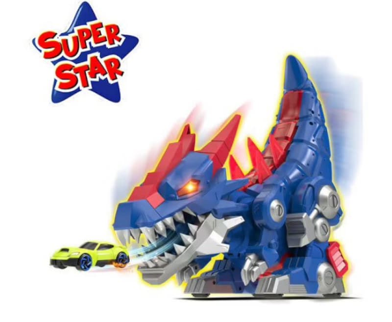 Mega Dino Bleu Vehic 2veh, prg hti