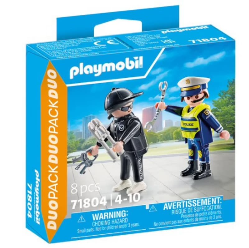 71804 Policier et Bandit, duo pack playmobil 25-10