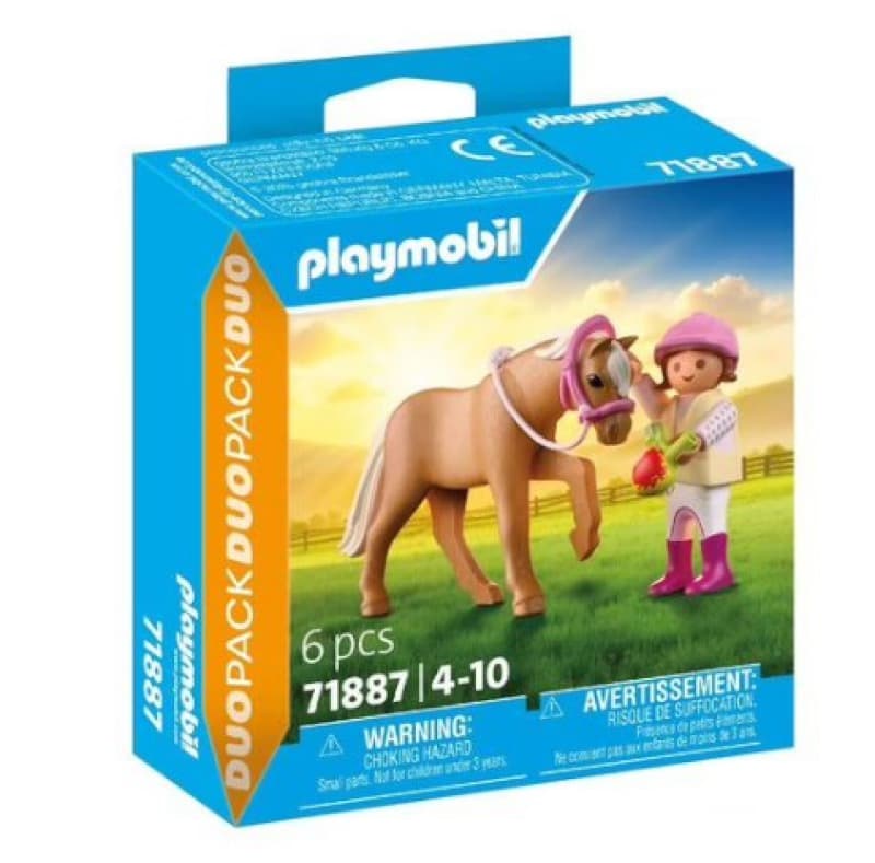 71887 Fillette + Poney, duopacks playmobil 25-10