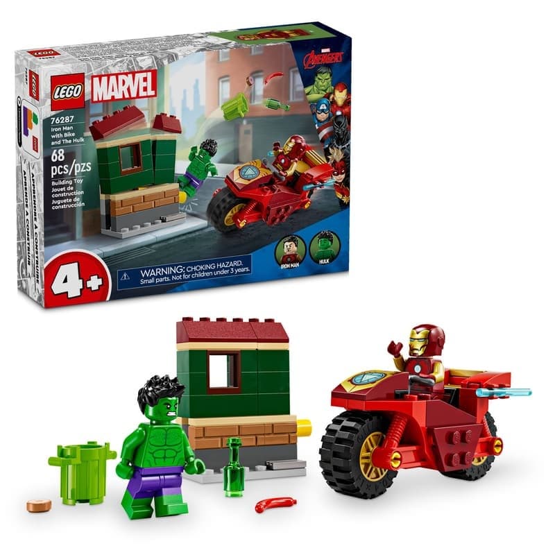Marv 76287 Iron Man Moto, briques lego marvel super heroes 25-10