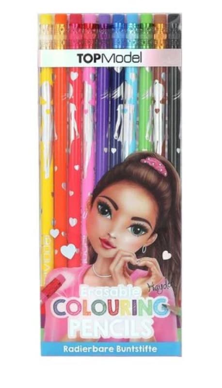 Topmodel Crayons de Couleur Gommables, creatif 25-10
