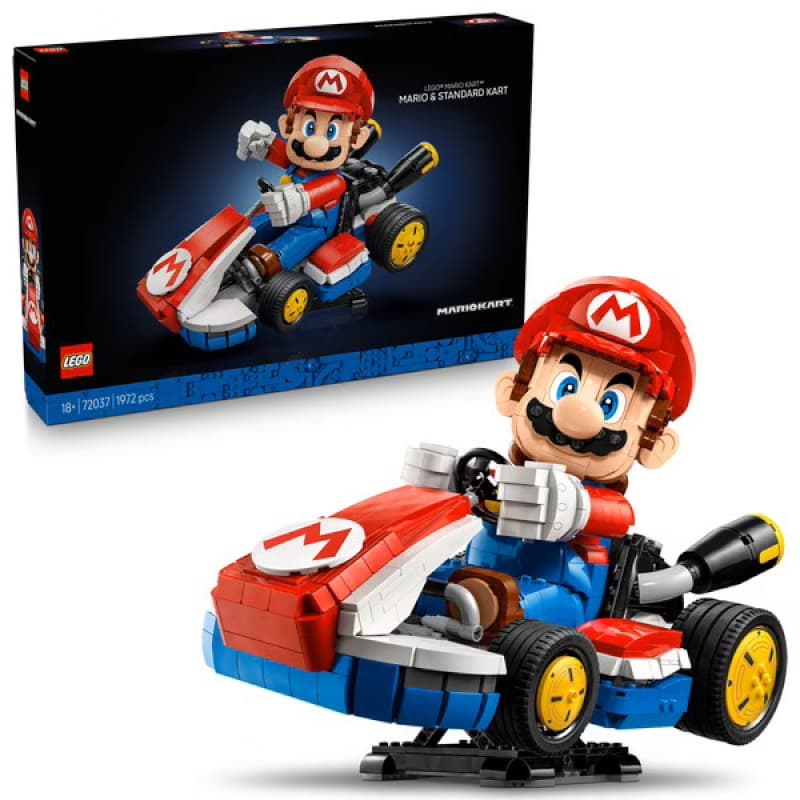 Mario 72037 Kart Mario Kd, kidult briques lego super mario 25-10