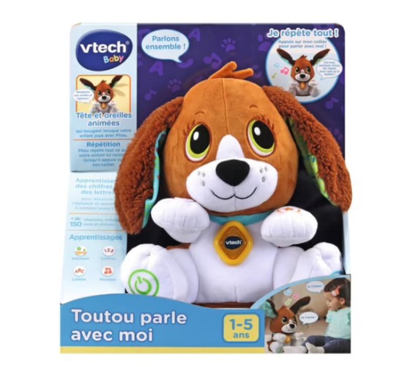Toutou Parle avec Moi, peluches electroniques interactives vtech baby 25-10