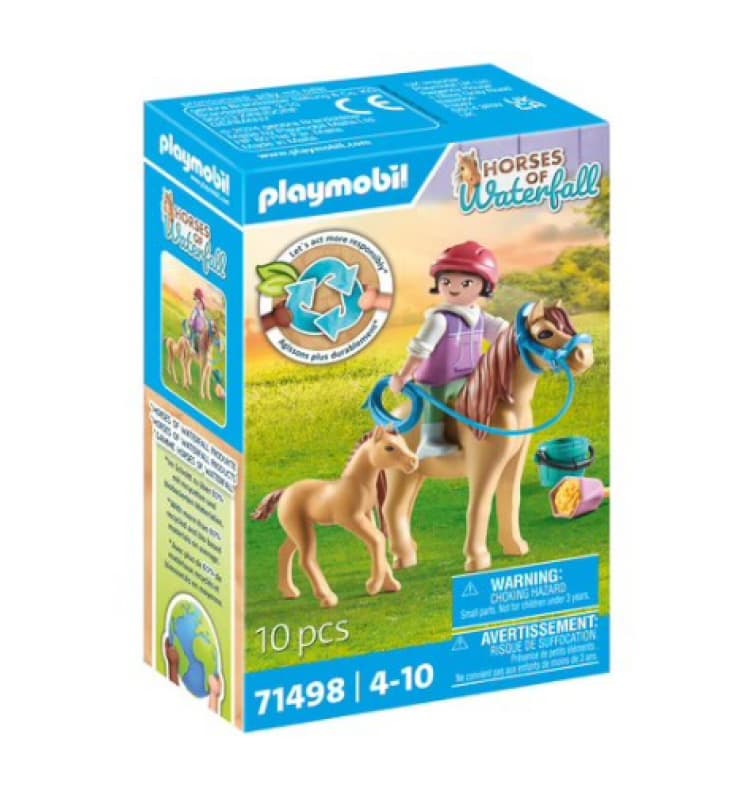 71498 Enfant + Poneys, equitation playmobil 25-10