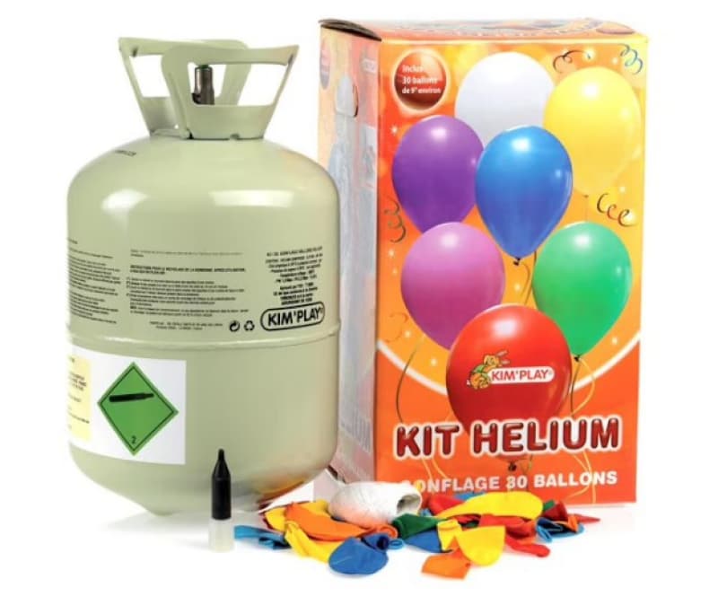 Bonbonne Helium 30 B. Mg, non ballons non 25-10