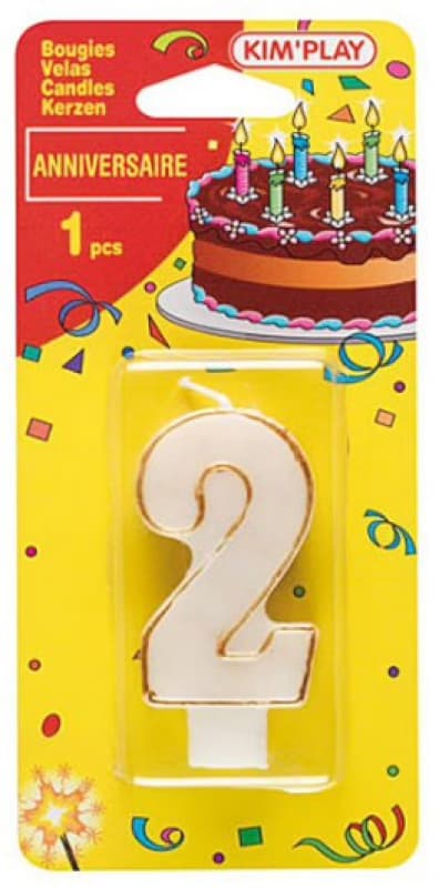 Bougies Chiffre 2 Mg
