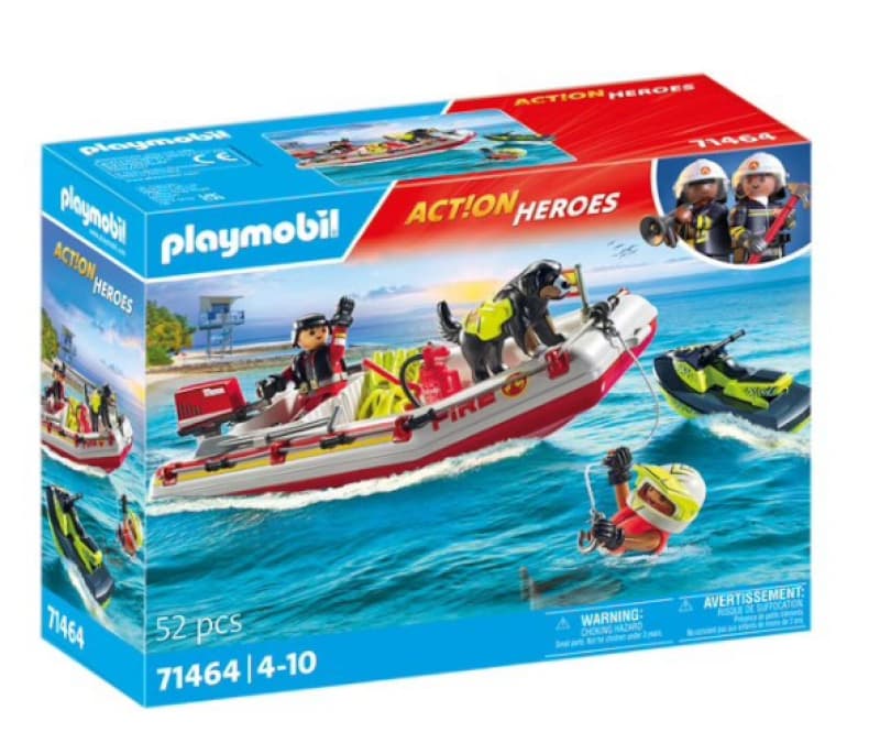 71464 Bateau Pompier, action heroes playmobil 25-10