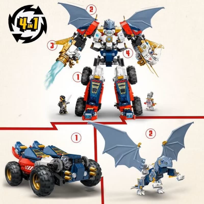 Ninj 71834 Robot Combo, briques lego ninjago 25-10 — vue 3 sur 3