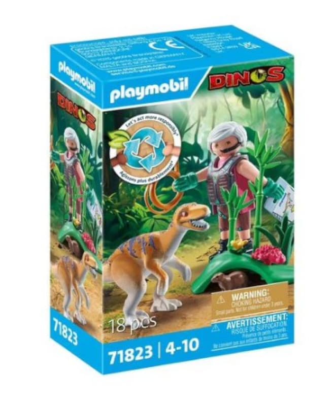 71823 Velociraptor +explo, adventure playmobil 25-10