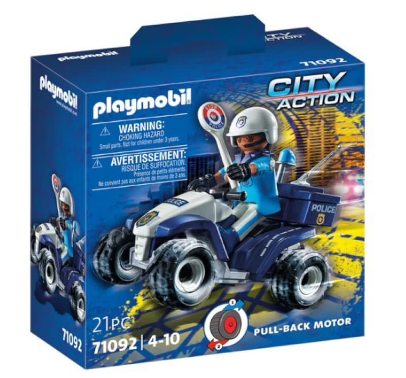 71092 Policier et Quad, action heroes playmobil 25-10