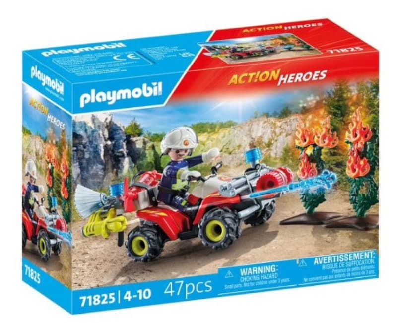 71825 Pompier Quad+arbust, action heroes playmobil 25-10