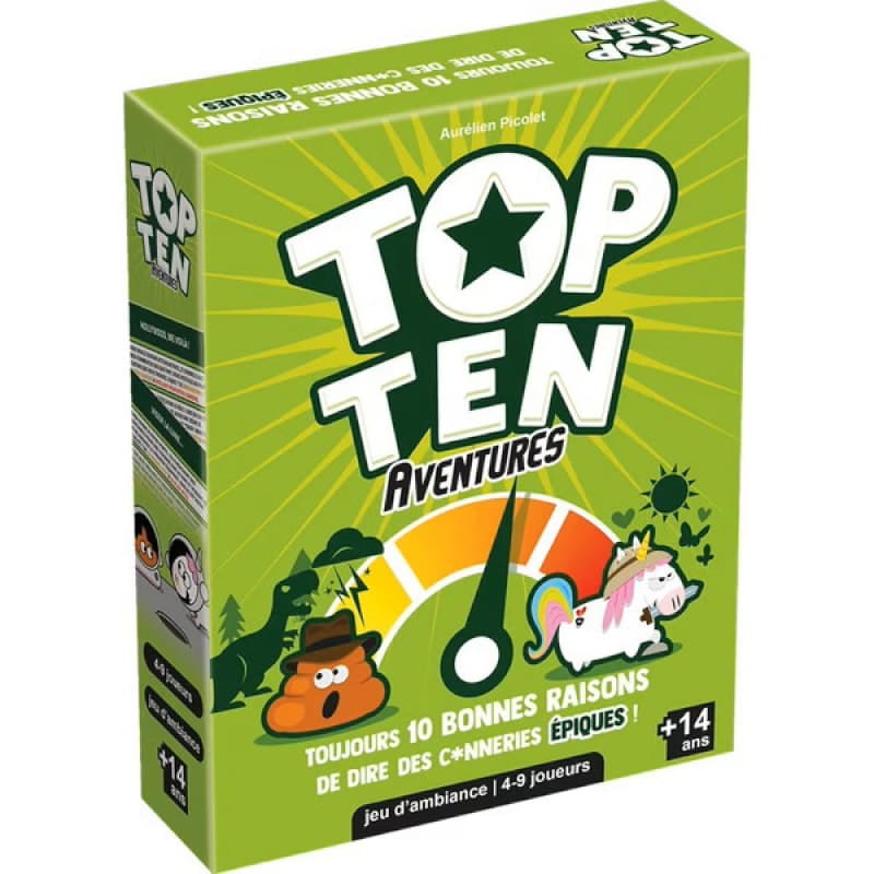 Top Ten Aventure Kd, oui jeux d'ambiance asmodee jeux 25-10