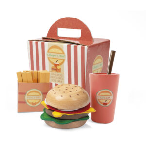 Coffret hamburger en bois