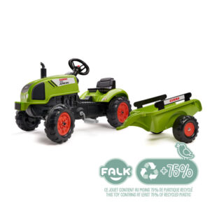 Tracteur Claas avec remorque