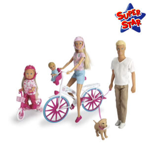 Famille Lolly à vélo