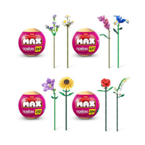 Coffret 4 boules Zuru MAX - Fleurs sur tiges (896 briques)