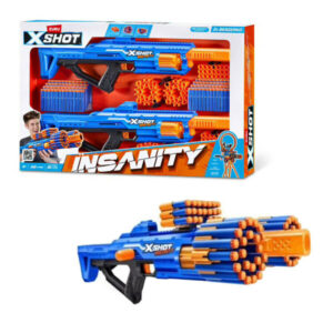 XSHOT Insanity Double Berzerko Combo Blaster – avec 96 fléchettes en mousse