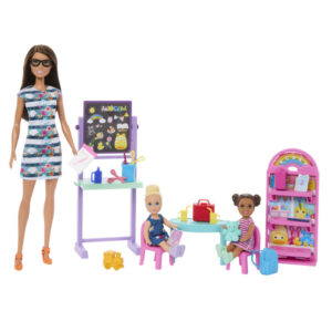 Poupée Barbie coffret maîtresse d'école et accessoires