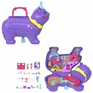 Polly Pocket - Coffret Piñata Chaton Festif avec accessoires