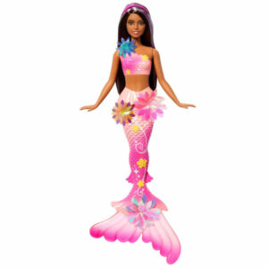 Barbie Sirène Fleur Magique – Brune